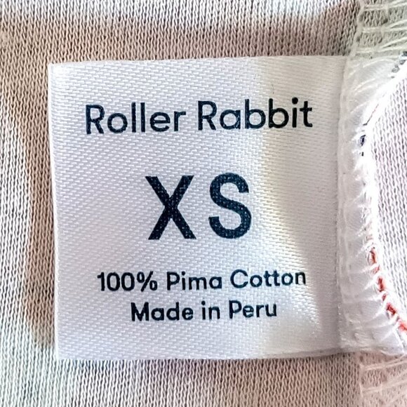 Roller Rabbit X J Crew Red Mustache Reindeer Cotton Pajama Top XS - Picture 5 of 6